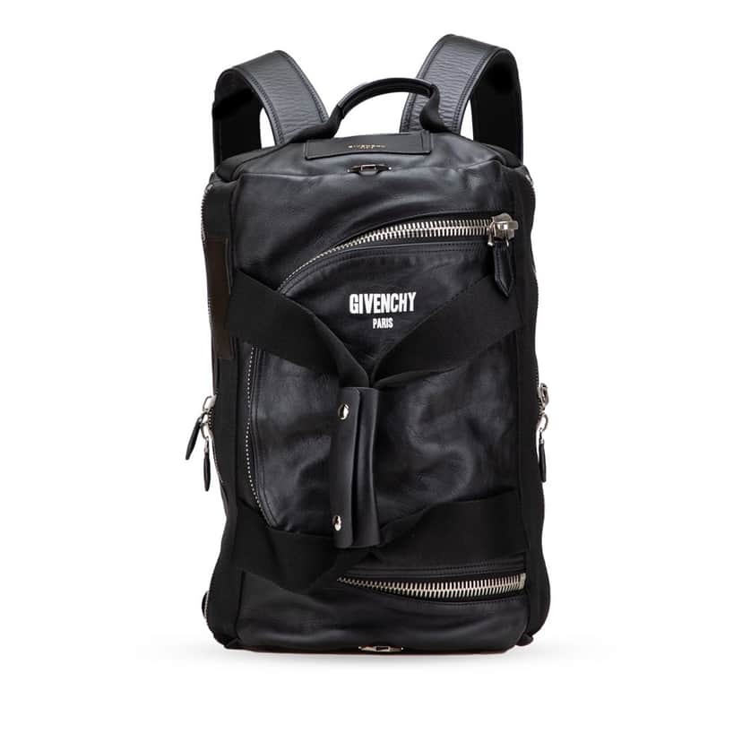 Givenchy Leather Backpack Black Leather Good condition - Front View