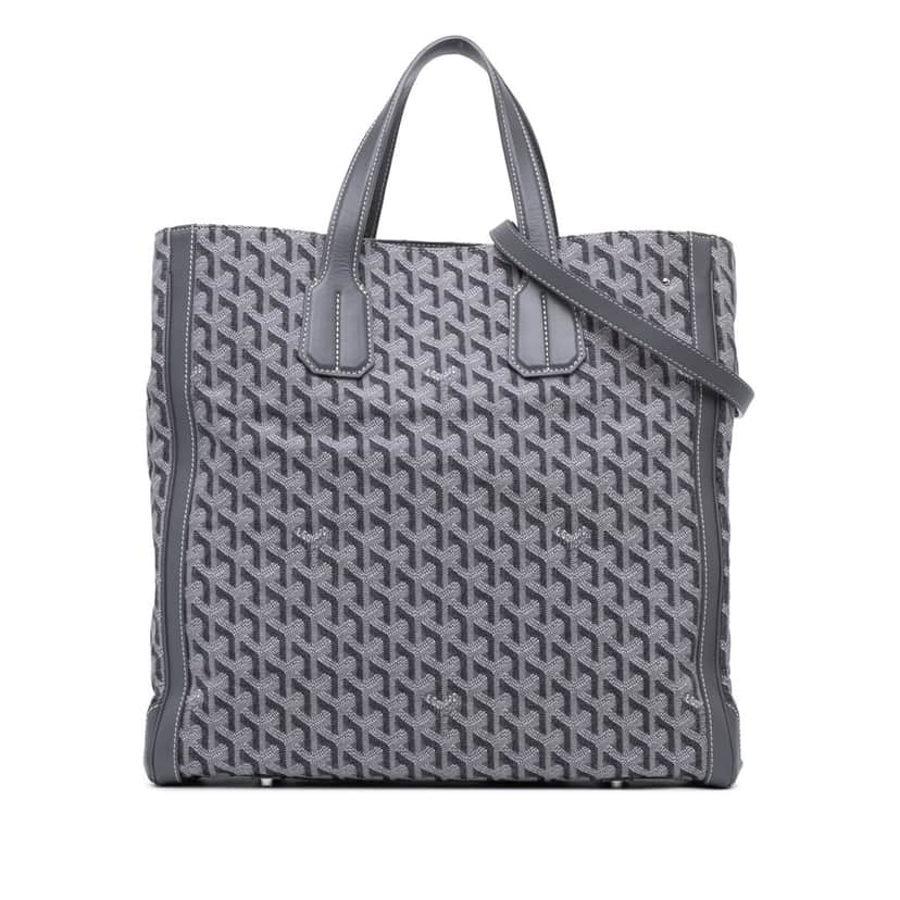 Goyard Goyardine Voltaire Grey Canvas Good condition - Front View