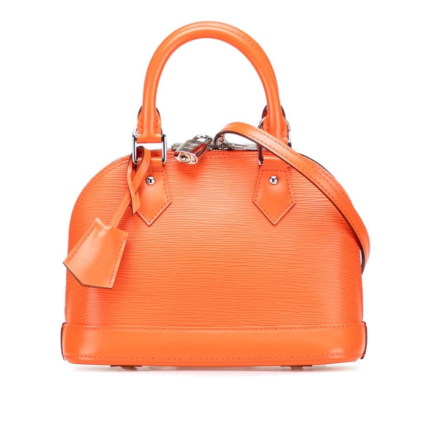 Louis Vuitton Epi Alma BB Orange Leather Good condition - Front View