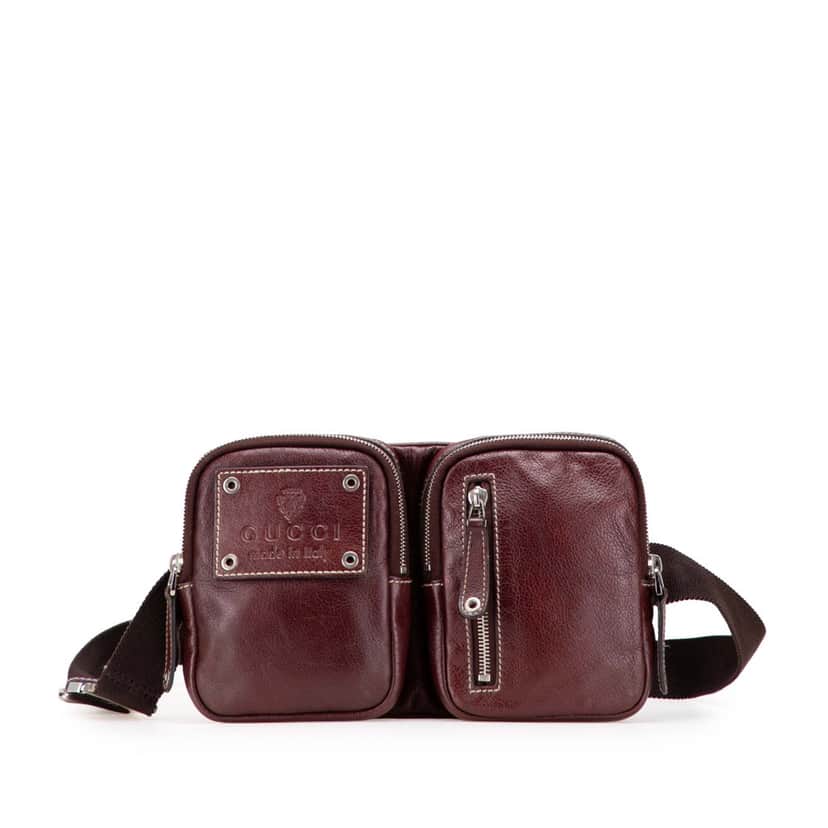 Gucci Leather Hysteria Belt Bag Red Leather Good condition - Front View