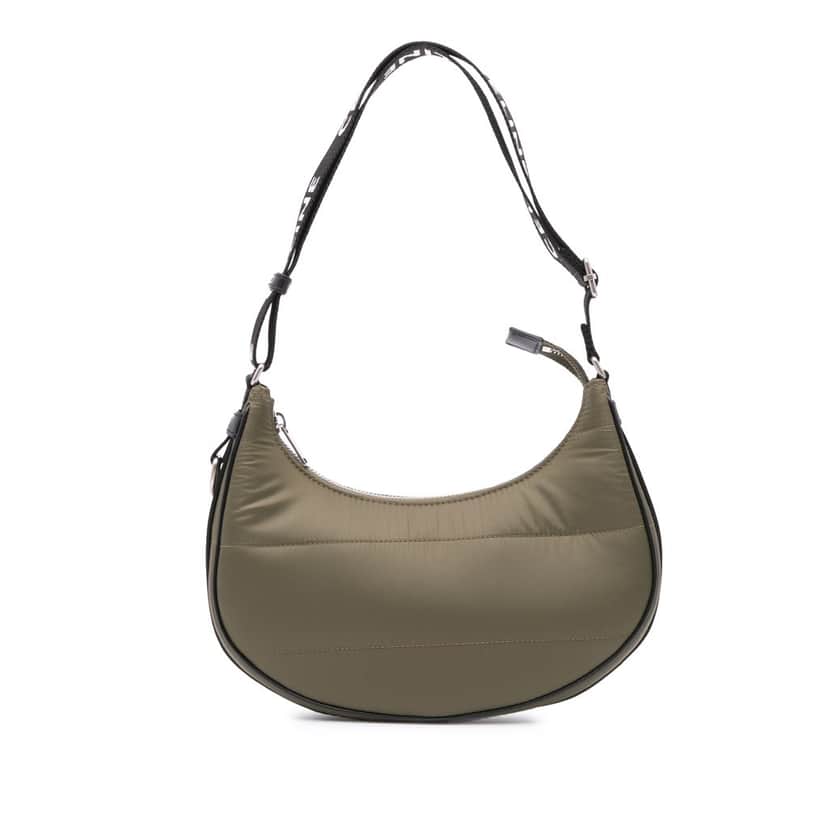 Celine Nylon Ava Shoulder Bag Green Good condition - Front View