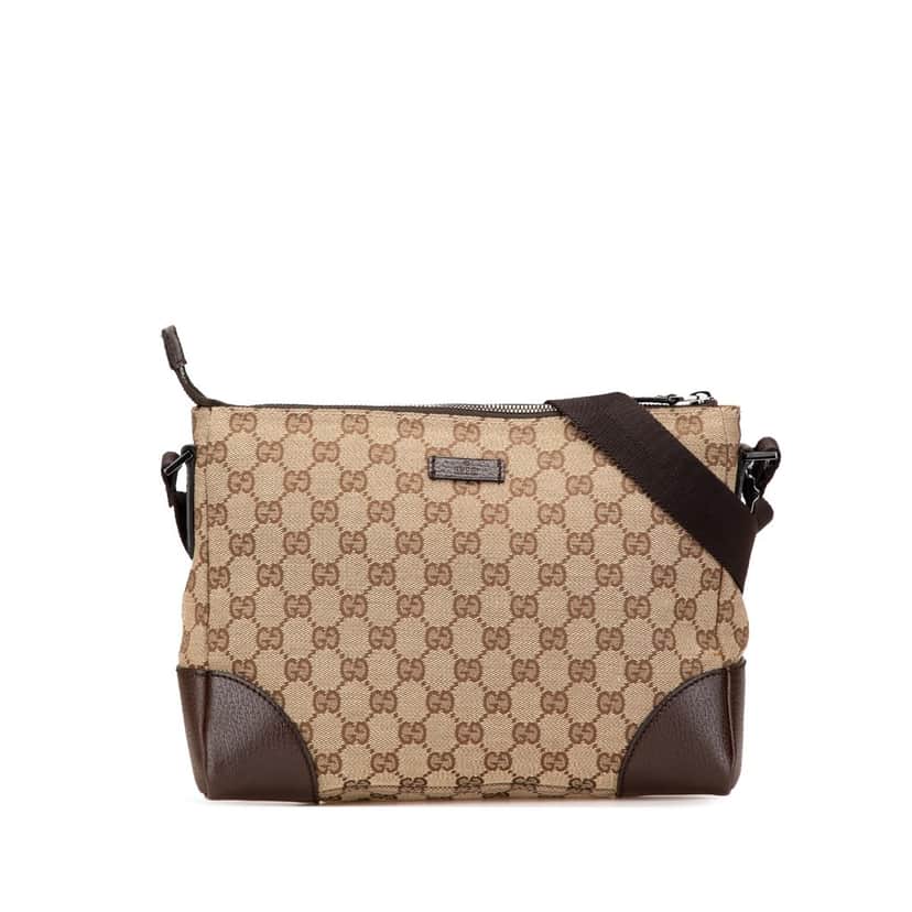 Gucci GG Canvas Crossbody Brown Canvas Good condition - Front View