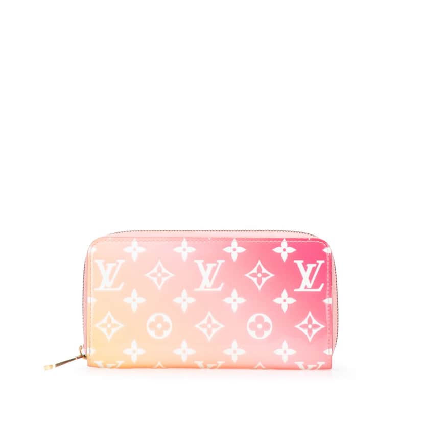 Louis Vuitton Monogram Vernis Valentines Day Zippy Long Wallet Pink Leather Good condition - Front View
