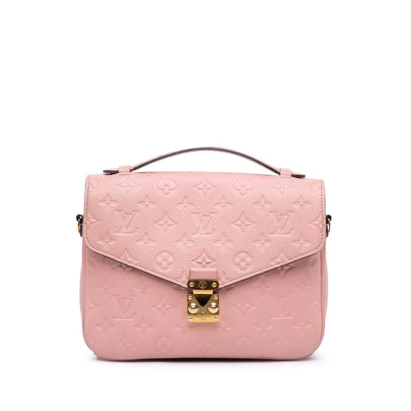 Louis Vuitton Monogram Empreinte Pochette Metis Pink Leather Good condition - Front View