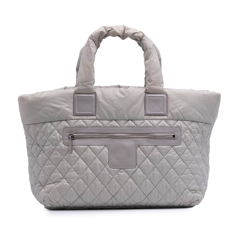 Chanel Large Nylon Coco Cocoon Tote Grey Good condition - Front View