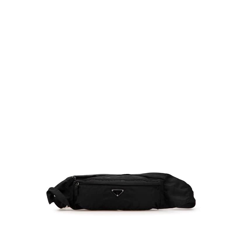 Prada Tessuto Belt Bag Black Good condition - Front View