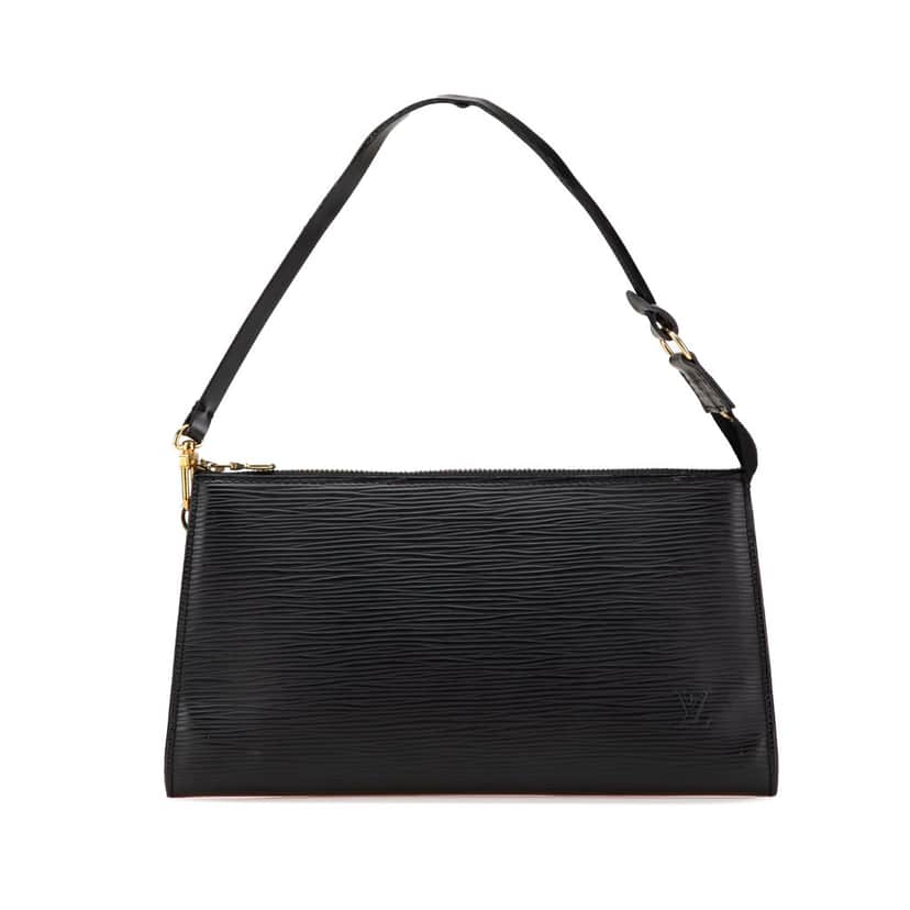 Louis Vuitton Epi Pochette Accessoires Black Leather Fair condition - Front View