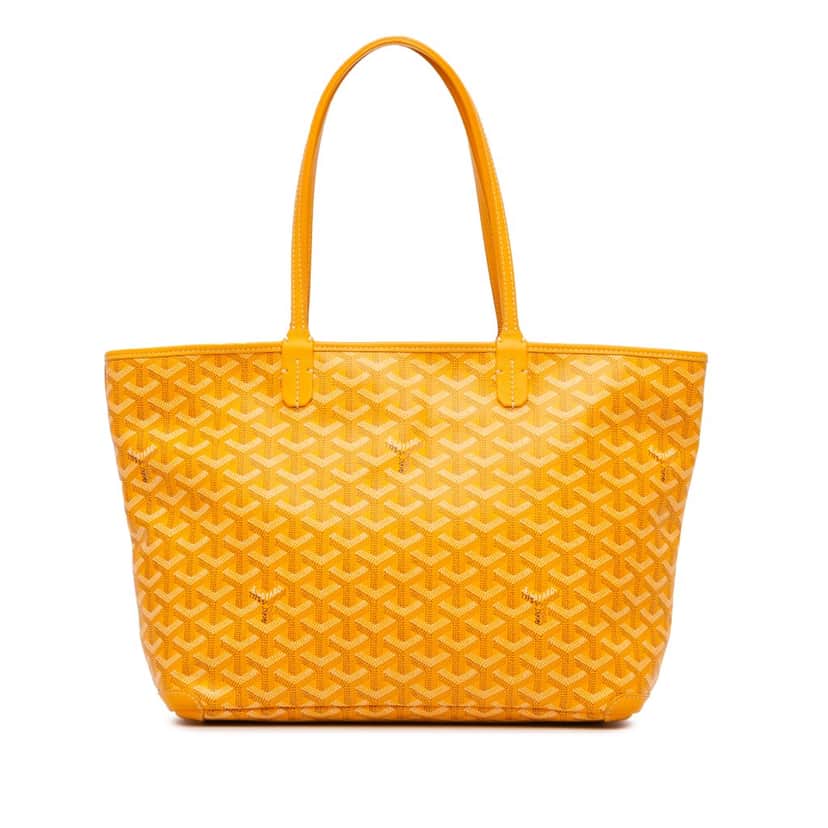 Goyard Goyardine Artois PM Yellow Canvas Good condition - Front View