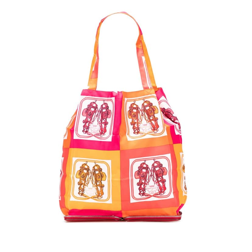 Hermès Brides de Gala Silky Pop Tote Orange Silk Good condition - Front View