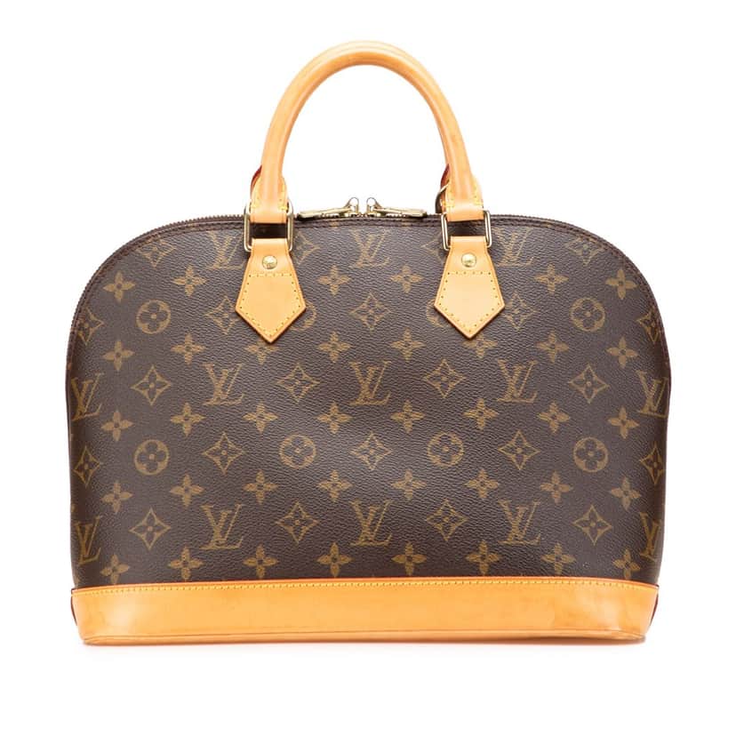Louis Vuitton Monogram Alma PM Brown Canvas Good condition - Front View