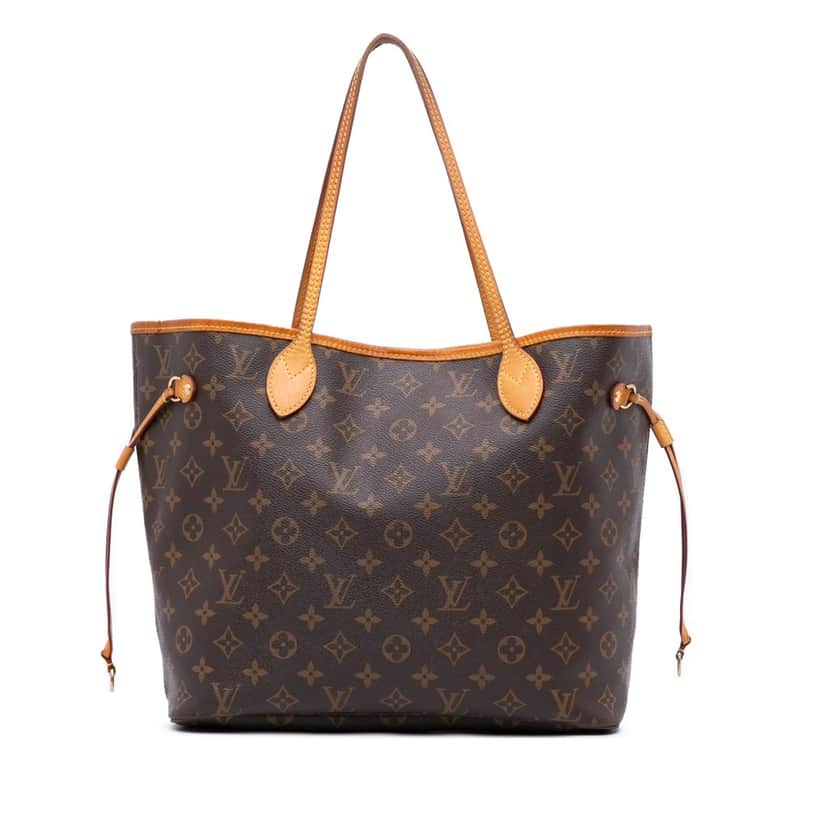 Louis Vuitton Monogram Neverfull MM Brown Canvas Good condition - Front View