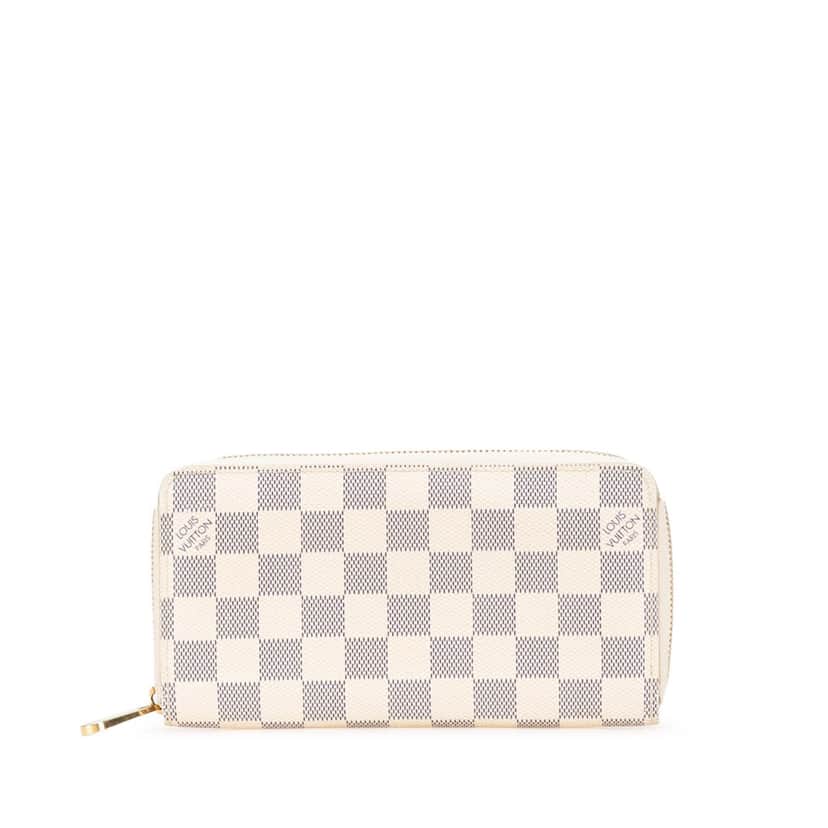 Louis Vuitton Damier Azur Zippy Wallet White Canvas Good condition - Front View