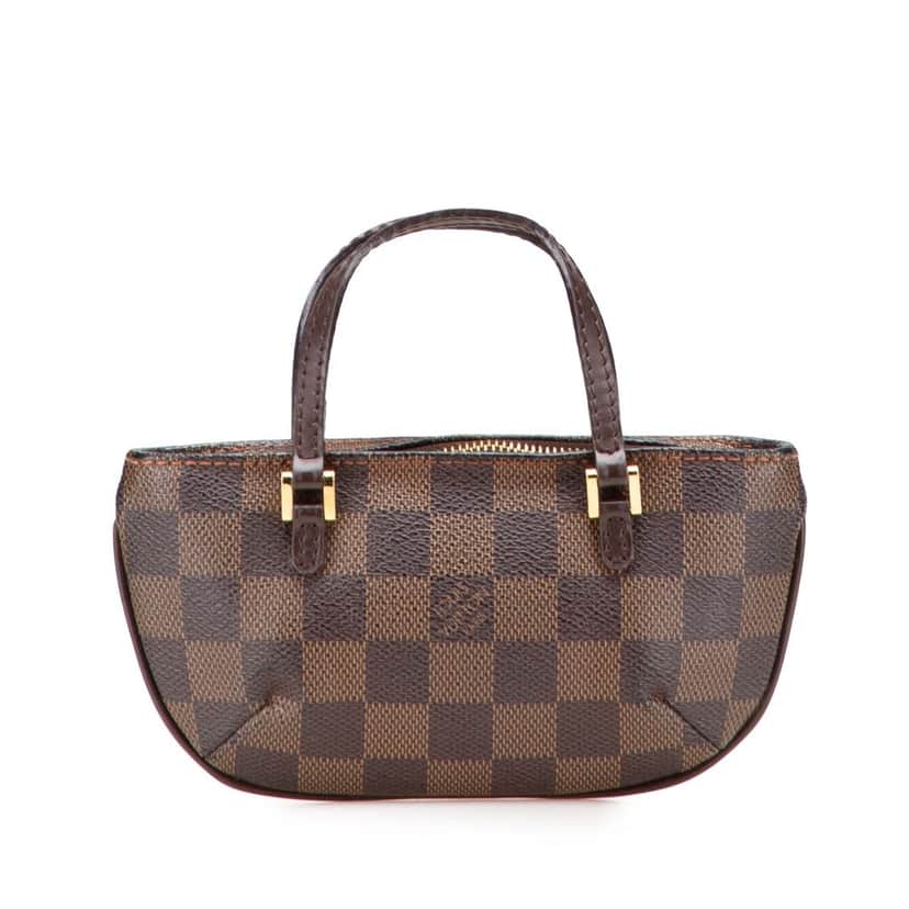 Louis Vuitton Damier Ebene Manosque Pochette Brown Canvas Good condition - Front View