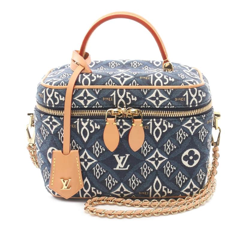 Louis Vuitton Monogram Since 1854 Vanity Case PM Blue Canvas Good condition - Front View