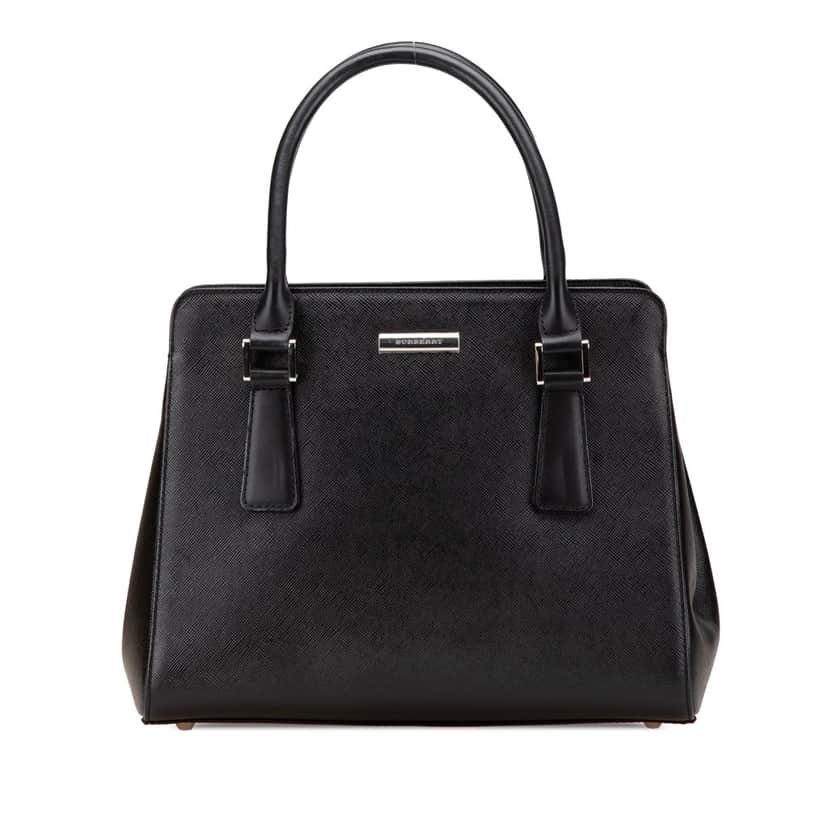 Burberry Leather Tote Black Leather Good condition - Front View