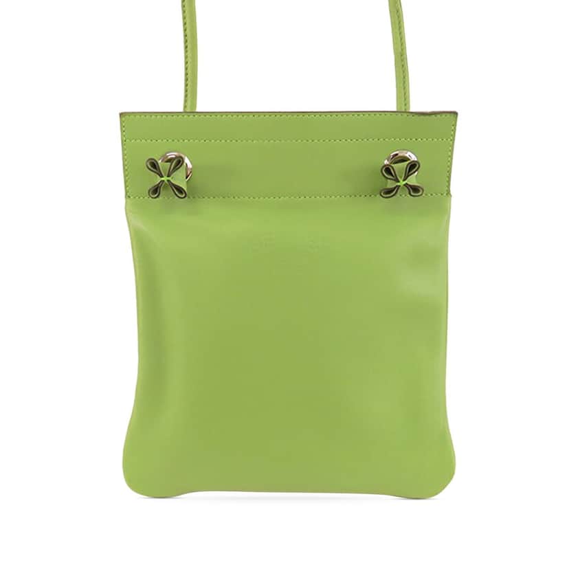 Hermès Mini Swift Aline Bag Green Leather Good condition - Front View