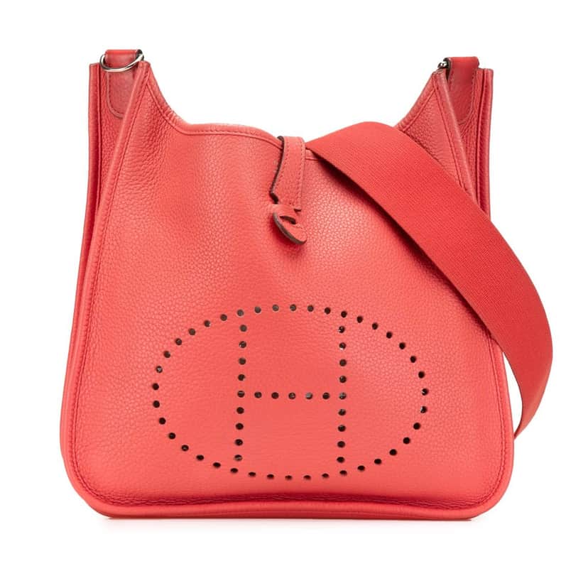 Hermès Clemence Evelyne I PM Red Leather Good condition - Front View