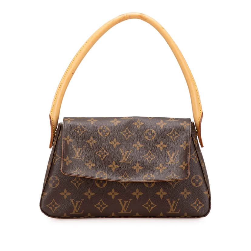 Louis Vuitton Monogram Mini Looping Brown Canvas Good condition - Front View