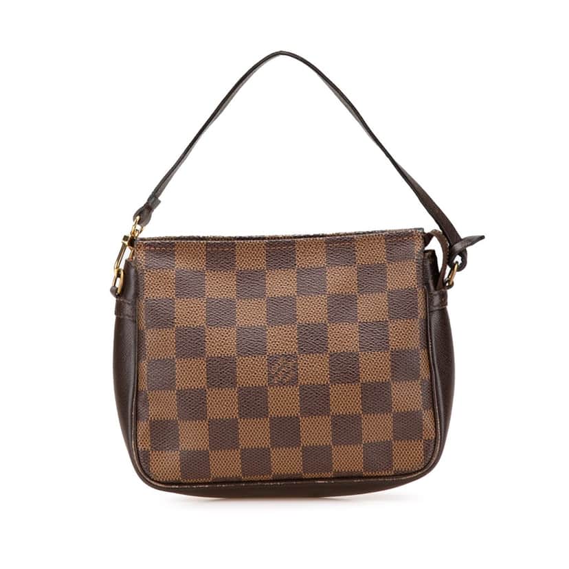 Louis Vuitton Damier Ebene Trousse Pochette Brown Canvas Good condition - Front View