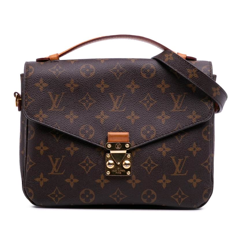 Louis Vuitton Monogram Pochette Metis Brown Canvas Good condition - Front View
