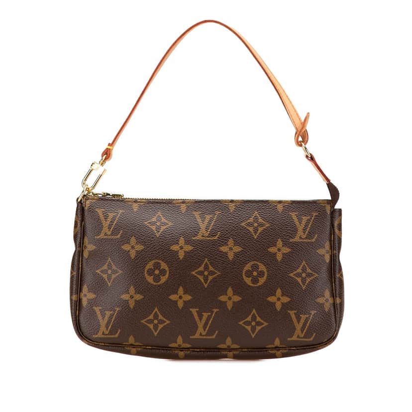 Louis Vuitton Monogram Pochette Accessoires Brown Canvas Good condition - Front View