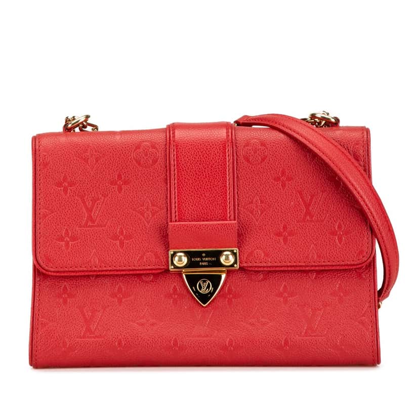 Louis Vuitton Monogram Empreinte Saint Sulpice BB Red Leather Very good condition - Front View