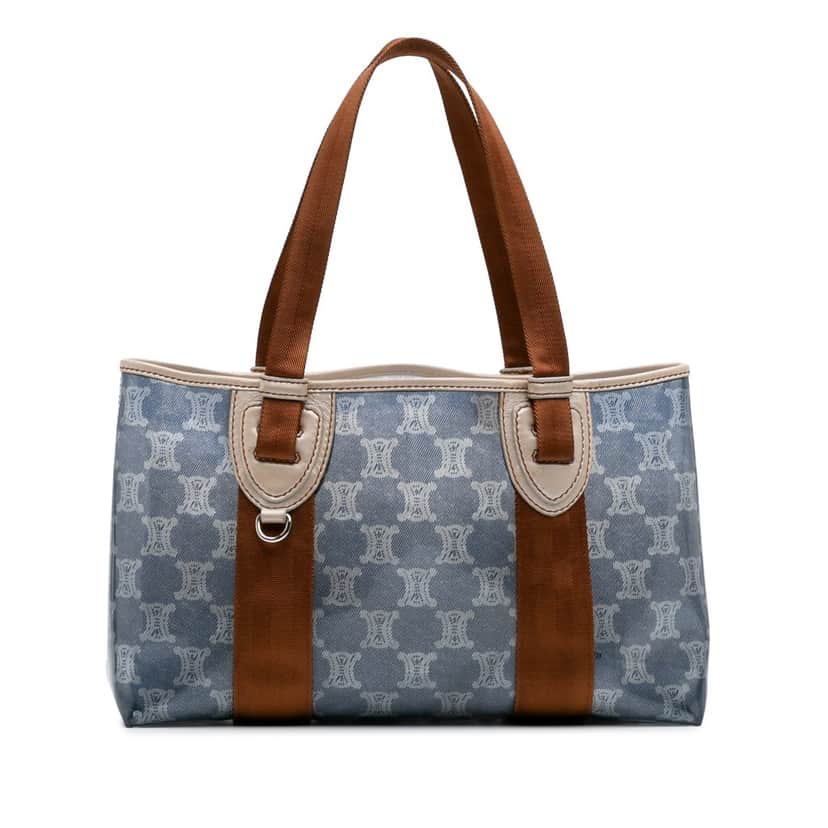 Celine Macadam PVC Tote Blue Good condition - Front View