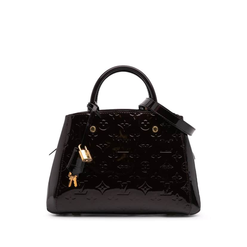 Louis Vuitton Monogram Vernis Montaigne BB Purple Leather Good condition - Front View
