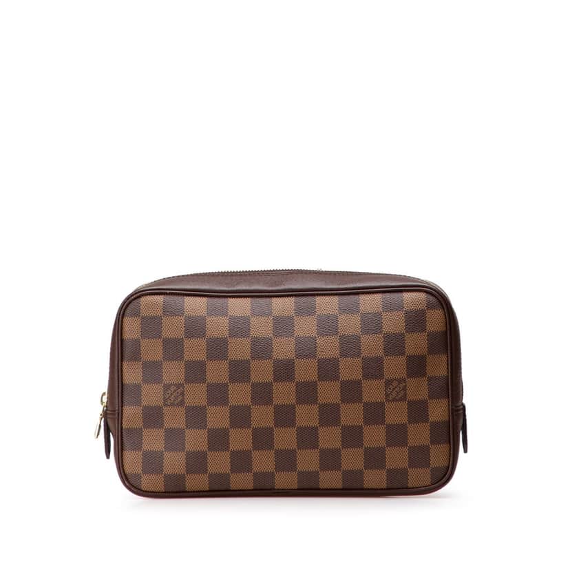 Louis Vuitton Damier Ebene Trousse Toilette 25 Brown Canvas Good condition - Front View