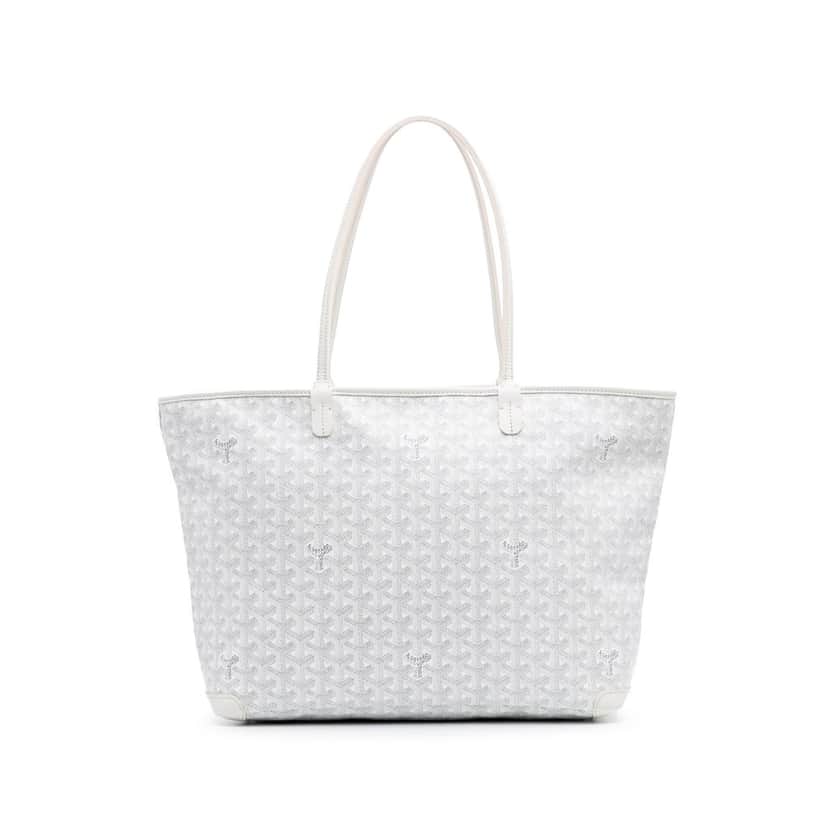 Goyard Goyardine Artois MM White Canvas Good condition - Front View