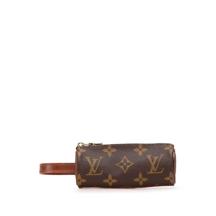 Louis Vuitton Monogram Etui Golf Ball Case Brown Canvas Good condition - Front View