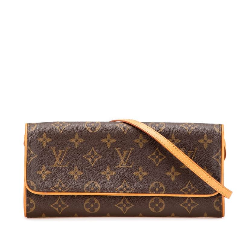 Louis Vuitton Monogram Pochette Twin GM Brown Canvas Good condition - Front View
