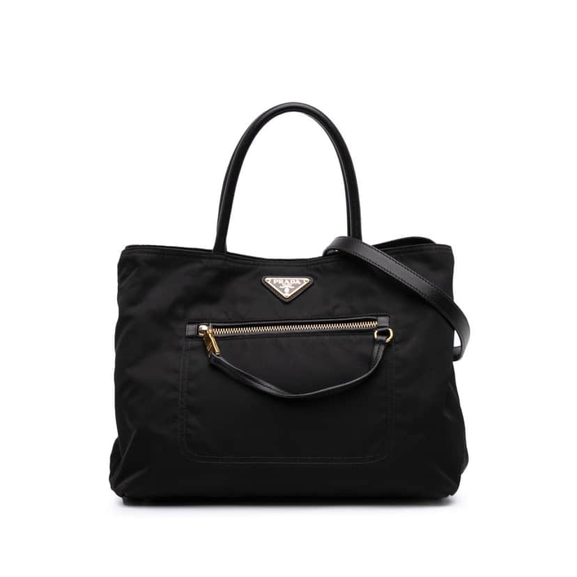Prada Tessuto Satchel Black Good condition - Front View
