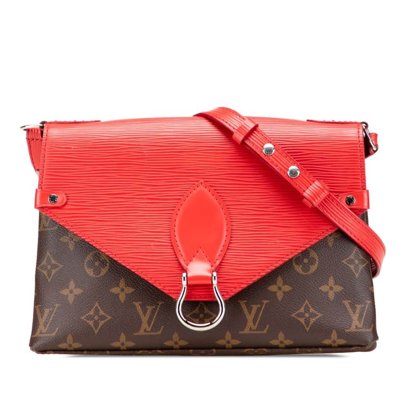 Louis Vuitton Monogram Epi Saint Michel Brown Canvas Good condition - Front View