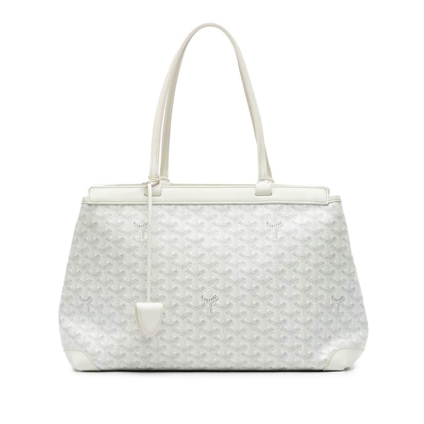 Goyard Goyardine Bellechasse PM White Canvas Good condition - Front View