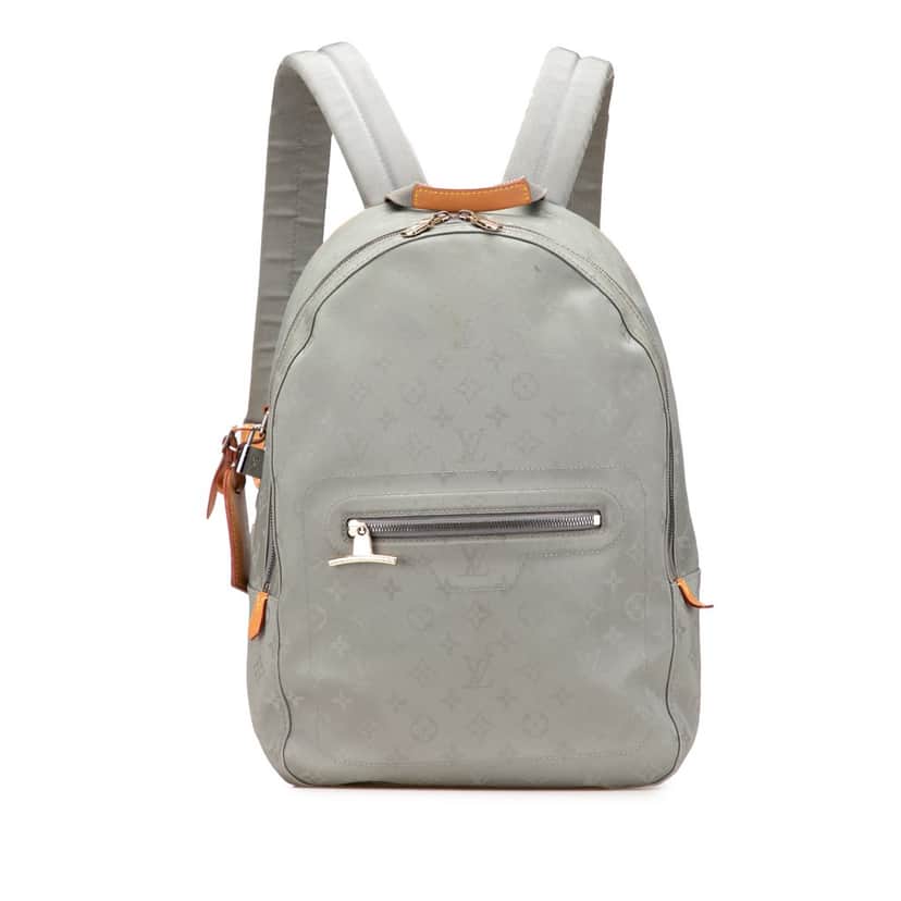 Louis Vuitton Monogram Titanium Backpack PM Grey Canvas Good condition - Front View