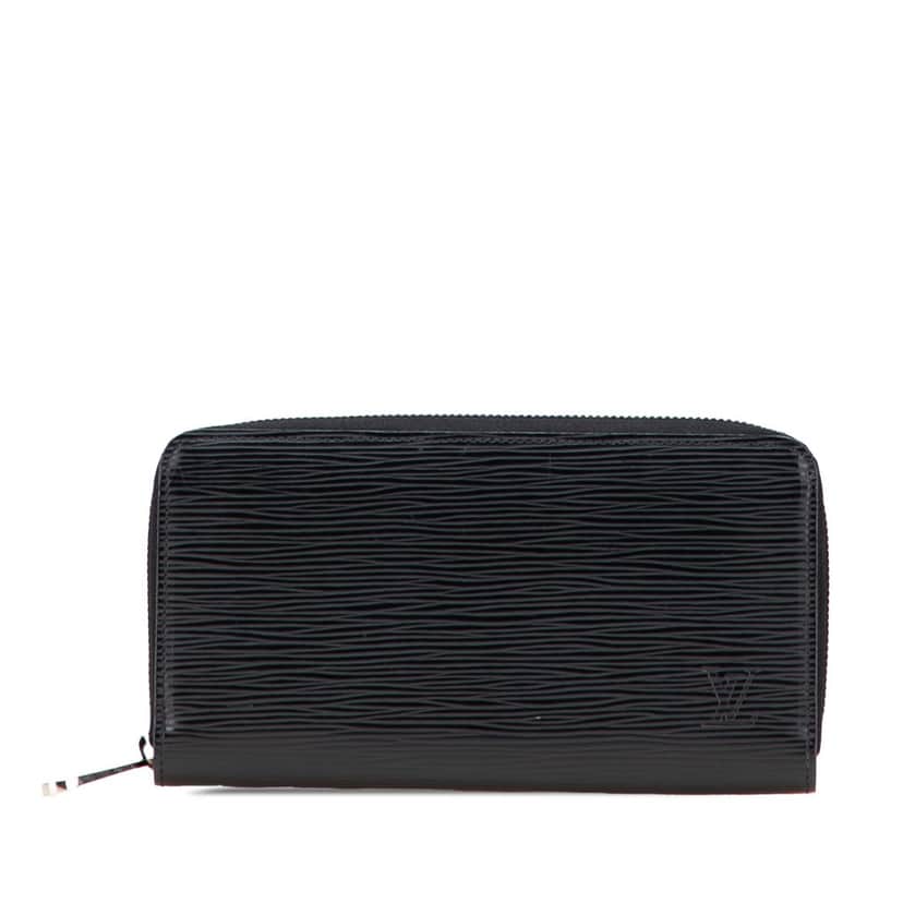 Louis Vuitton Epi Zippy Long Wallet Black Leather Good condition - Front View