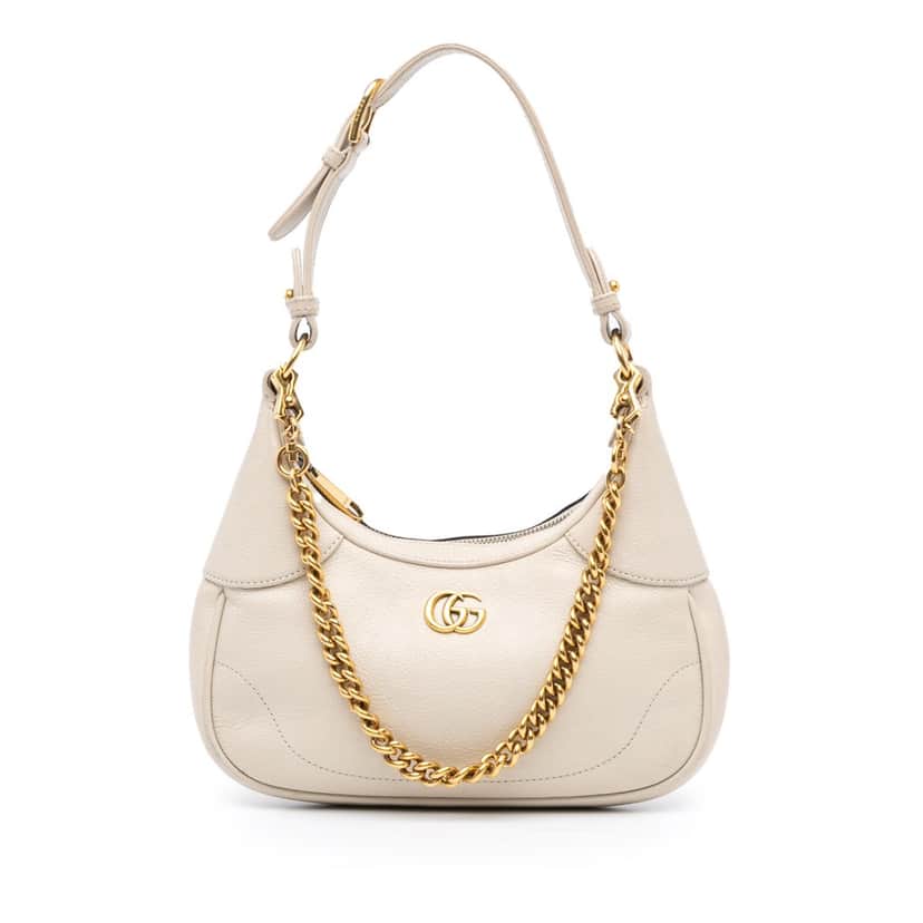 Gucci Small Calfskin Aphrodite Satchel White Leather Good condition - Front View
