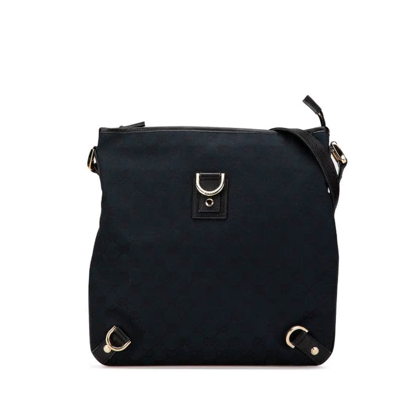 Gucci GG Canvas Abbey D Ring Crossbody Black Canvas Very good condition - Front View