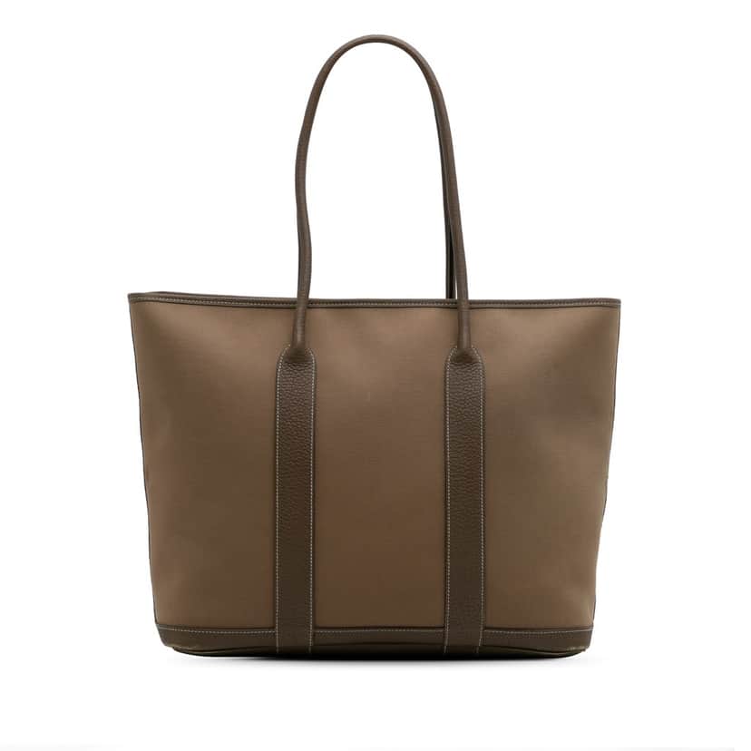 Hermès Toile and Negonda Garden Party 36 Brown Canvas Good condition - Front View