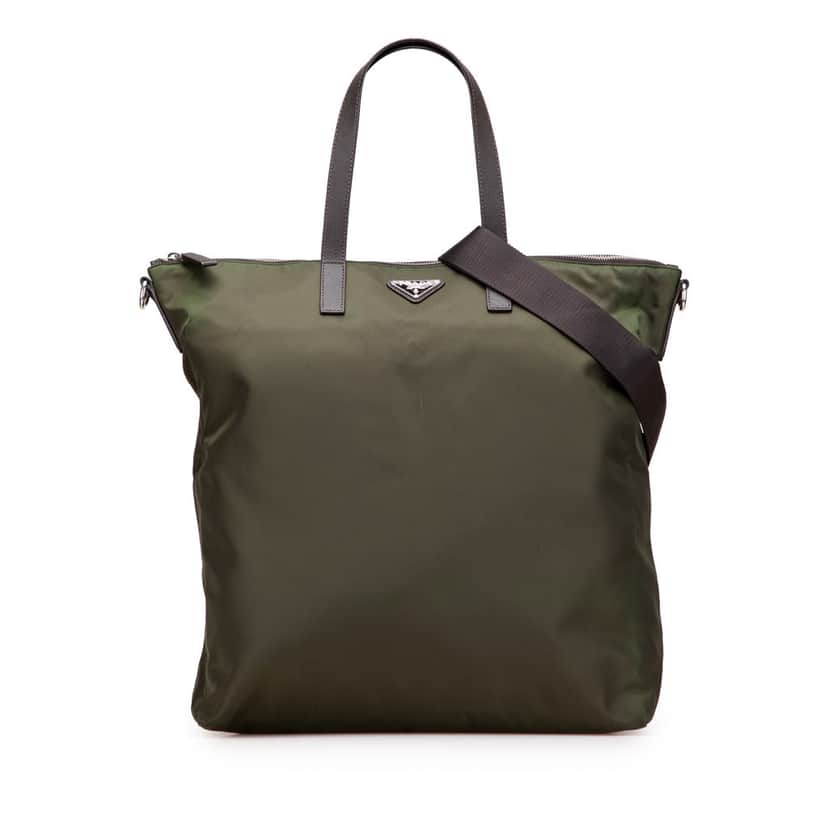 Prada Tessuto Satchel Green Good condition - Front View