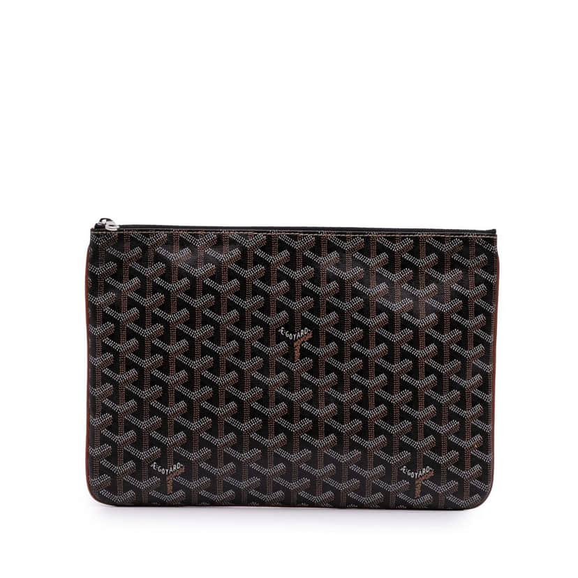 Goyard Goyardine Senat MM Black Canvas Good condition - Front View