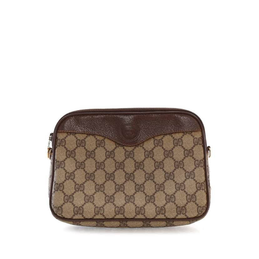 Gucci GG Supreme Crossbody Brown Canvas Good condition - Front View