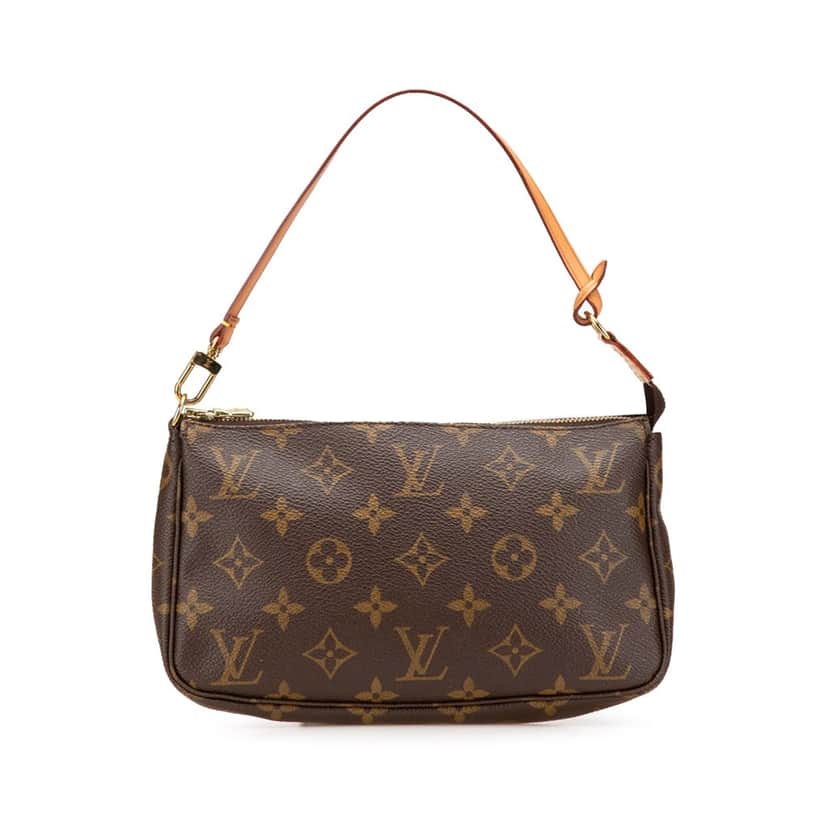 Louis Vuitton Monogram Pochette Accessoires Brown Canvas Good condition - Front View