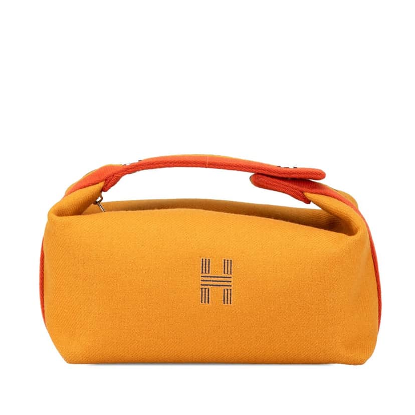 Hermès Small Toile Bride A Brac Yellow Canvas Good condition - Front View