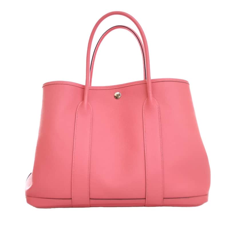 Hermès Epsom Garden Party 36 Pink Leather Good condition - Front View