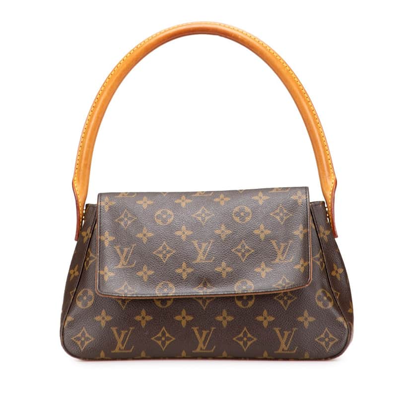 Louis Vuitton Monogram Mini Looping Brown Canvas Good condition - Front View