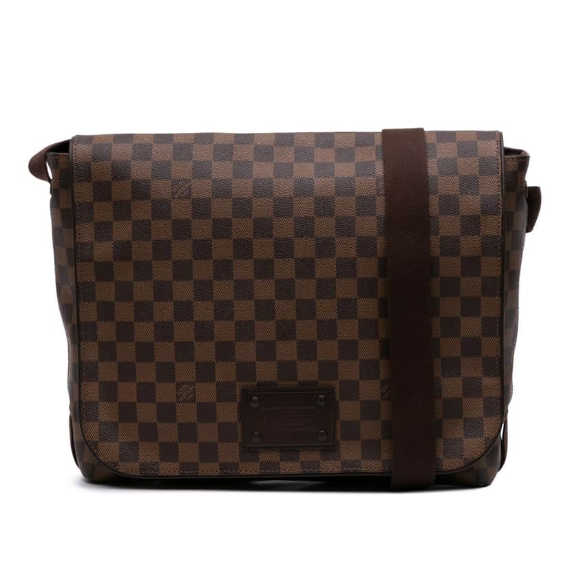 Louis Vuitton Damier Ebene Brooklyn GM Brown Canvas Good condition - Front View