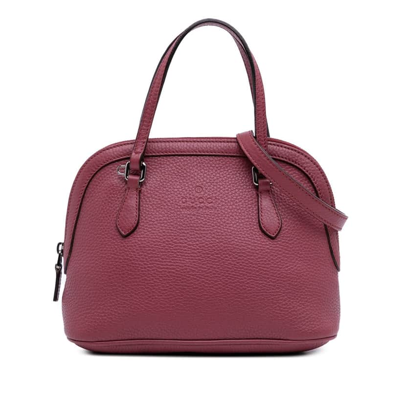 Gucci Mini Guccissima Dome Satchel Pink Leather Good condition - Front View