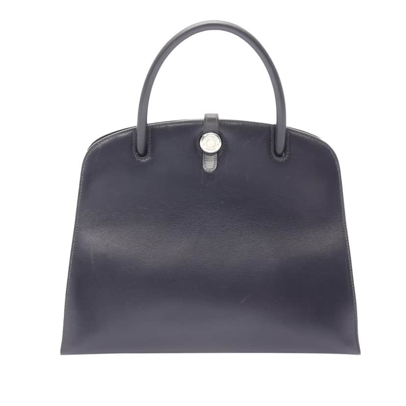 Hermès Box Calf Dalvy 30 Blue Leather Good condition - Front View